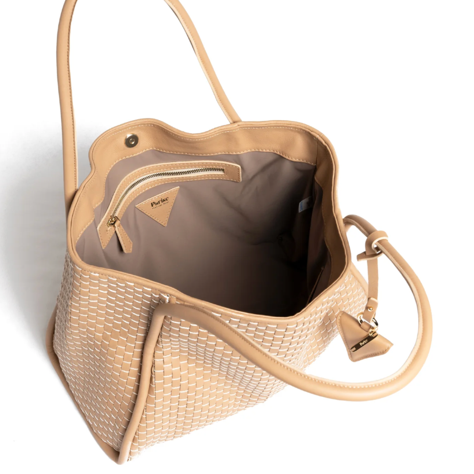 Tubular Camel bag by Parise