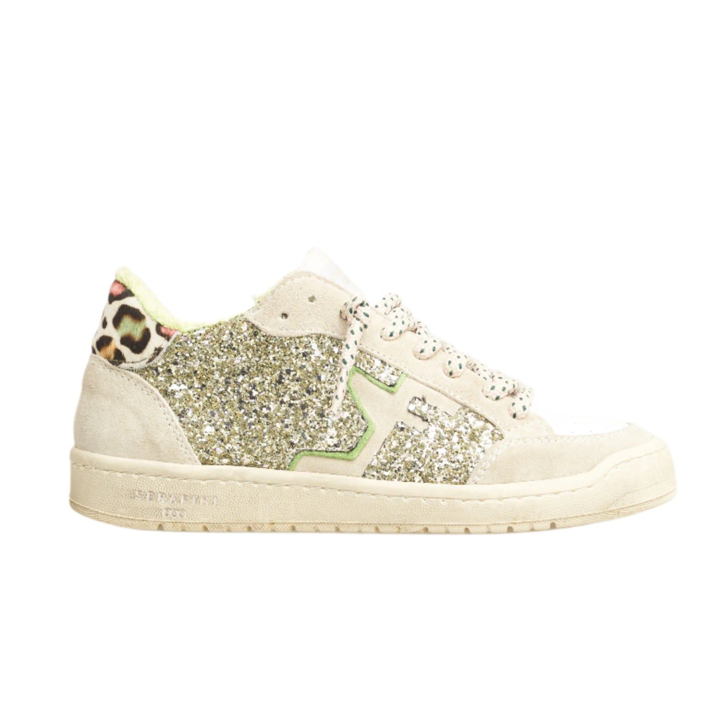 San Diego Green Glitter white Serafini