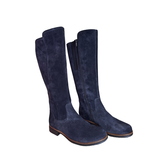 Nightingale navy suede boot by Gabor