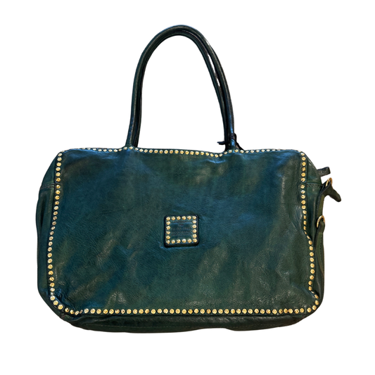 Simona Green leather bag by Campomaggi