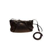 Dayla small black leather bag