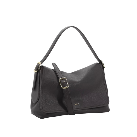 Large Dark Brown Leather Carina