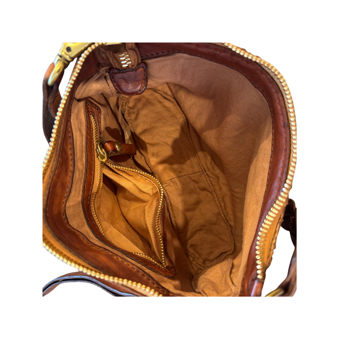 Asteria woven leather bag by Campomaggi