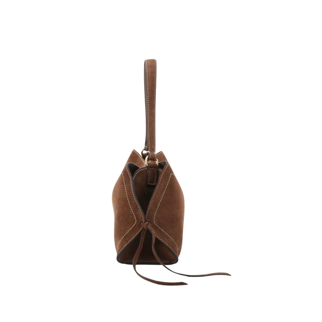 Necessity small suede bag