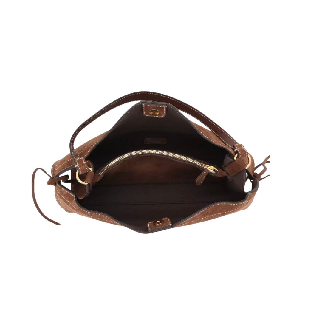 Necessity small suede bag