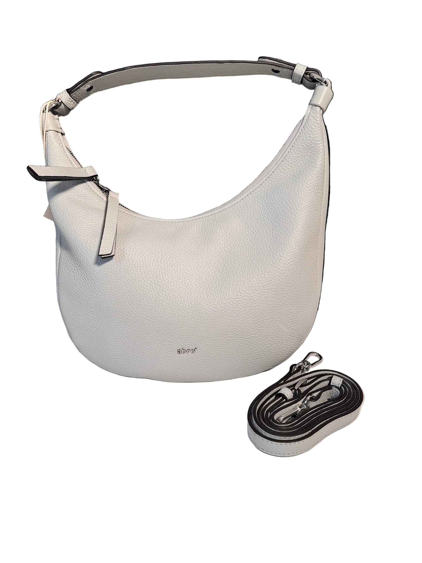 Mini Nana pale grey leather bag by Abro