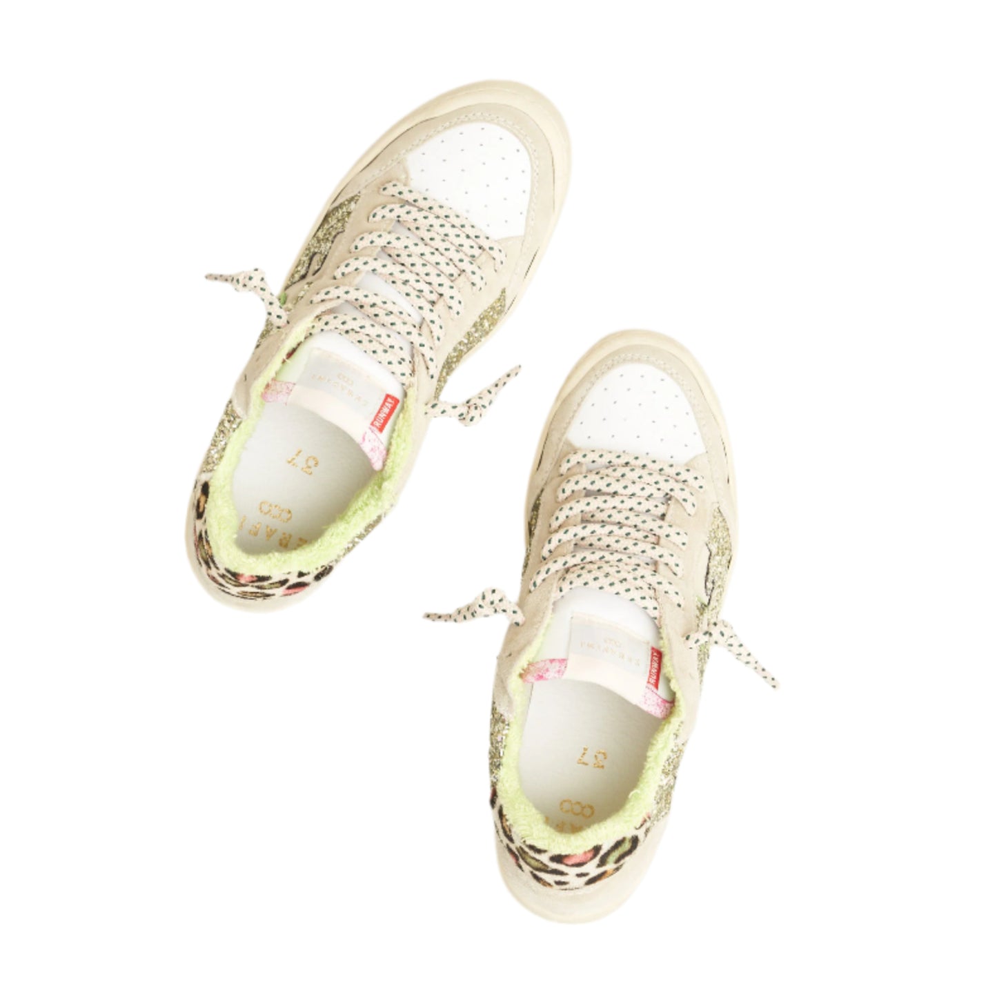 San Diego Green Glitter white Serafini