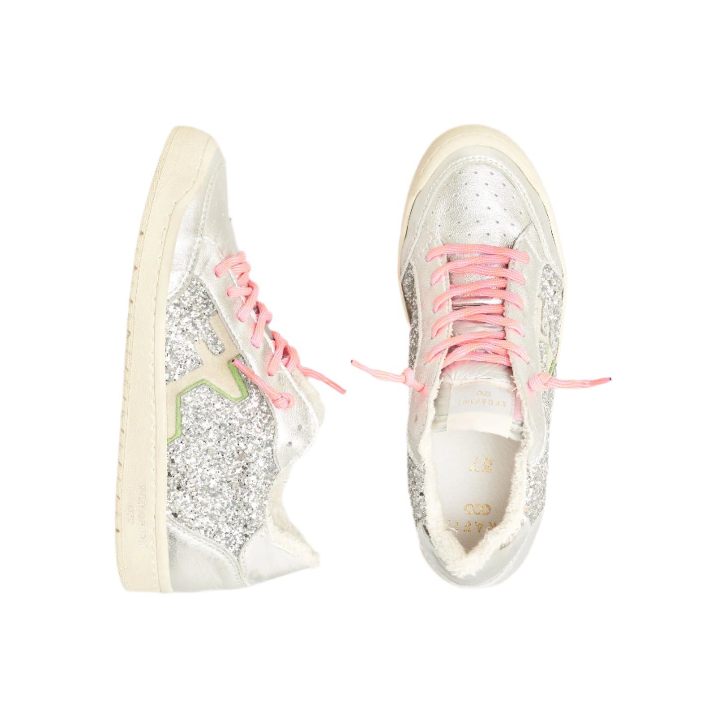 San Diego Silver Cream Glitter Serafini