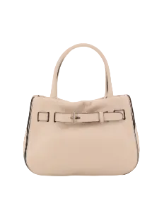 Small pale pink Jill leather bag by Abro