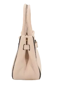 Small pale pink Jill leather bag by Abro